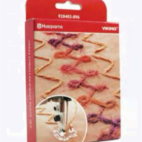 🆕 HUSQVARNA VIKING Yarn Embellishment Foot Set 920403096 - Picture 7 of 7